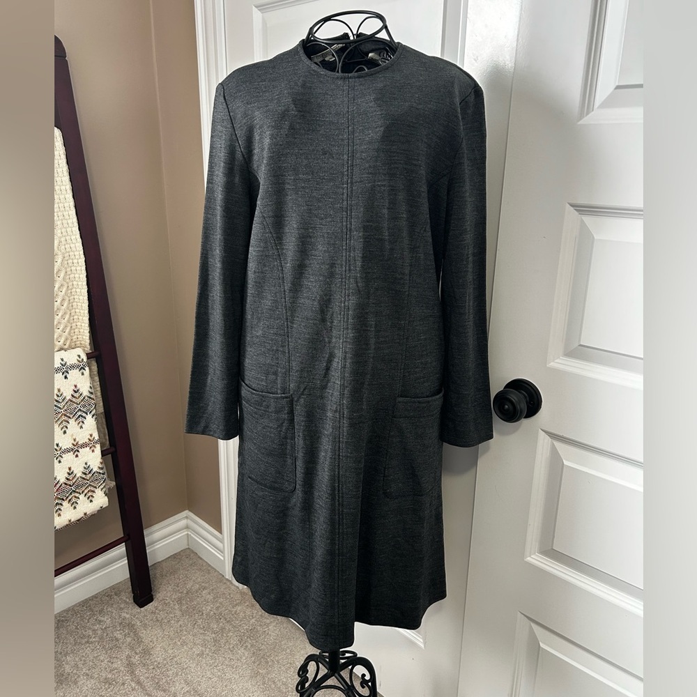 Bergdorf Goodman Wool Vintage Long Sleeve Sheath Dress - Picture 8 of 12